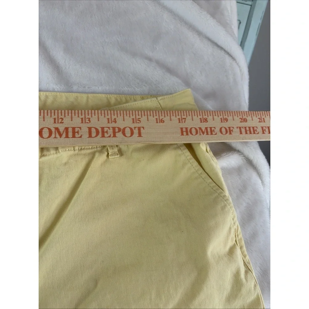 LOFT Monroe Slim Chino Light Yellow Pant Women's Size 14‎ Career Office Spring